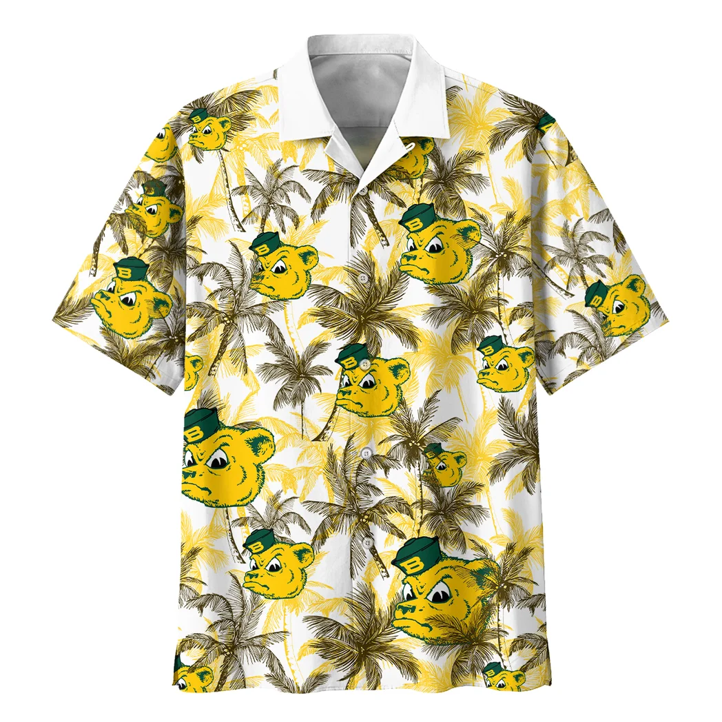 Baylor Bears Hawaiian Shirt Logo Print, Victory Vibe Button Shirt HVN1468BB