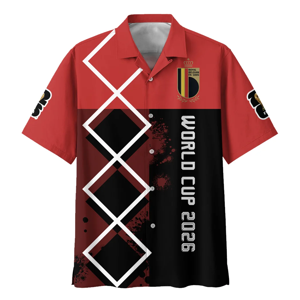 Belgium Hawaiian Shirt FIFA World Cup 26 Limited Edition, Summer Spirit Button Shirt HVN1589BE