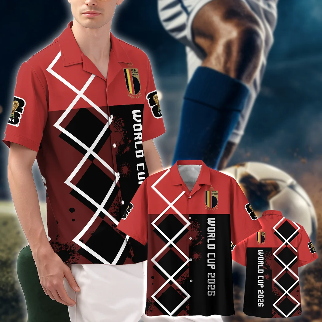 Belgium Hawaiian Shirt FIFA World Cup 26 Limited Edition, Summer Spirit Button Shirt HVN1589BE