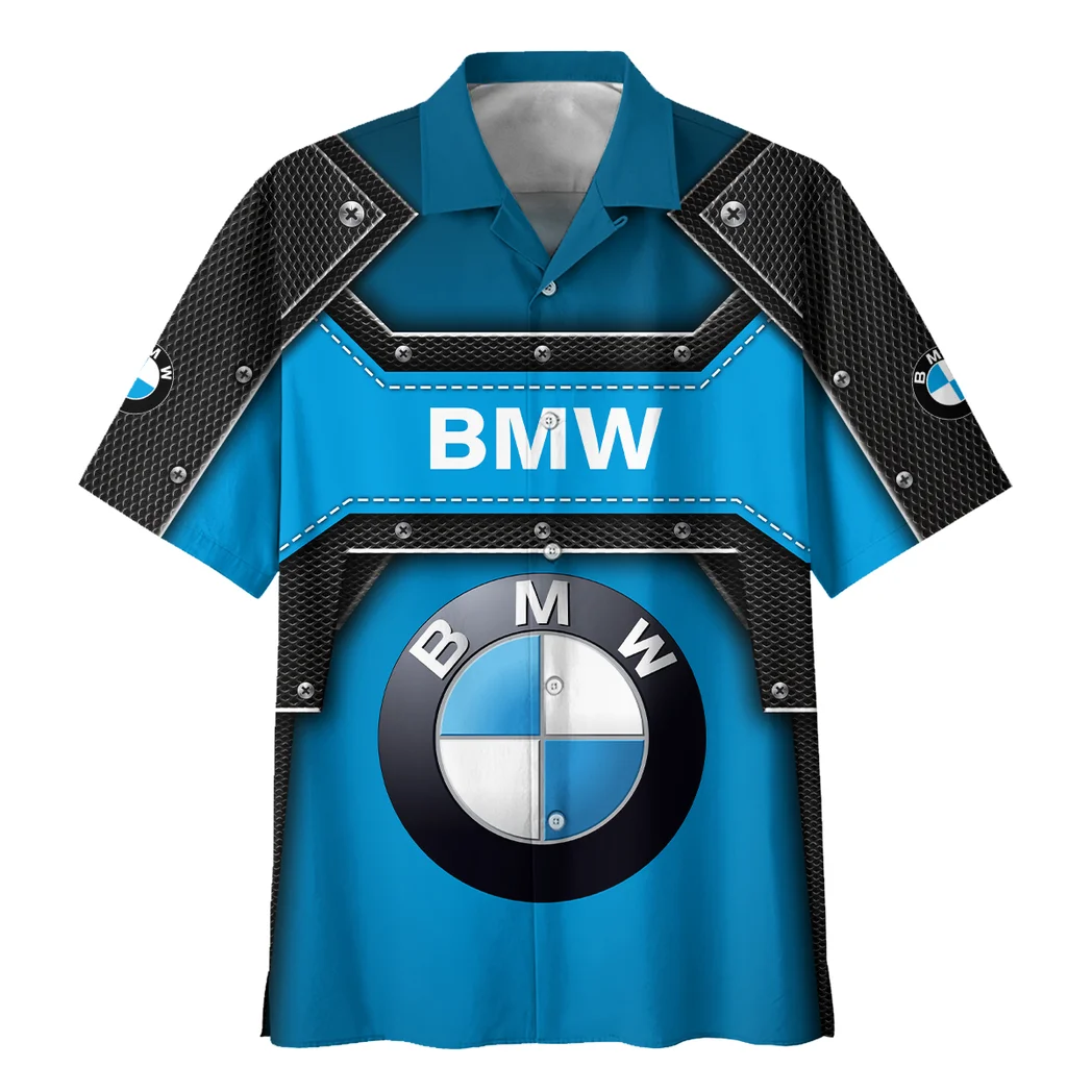 Bmw Hawaiian Shirt, Retro Driver Button Shirt HVN1401BM