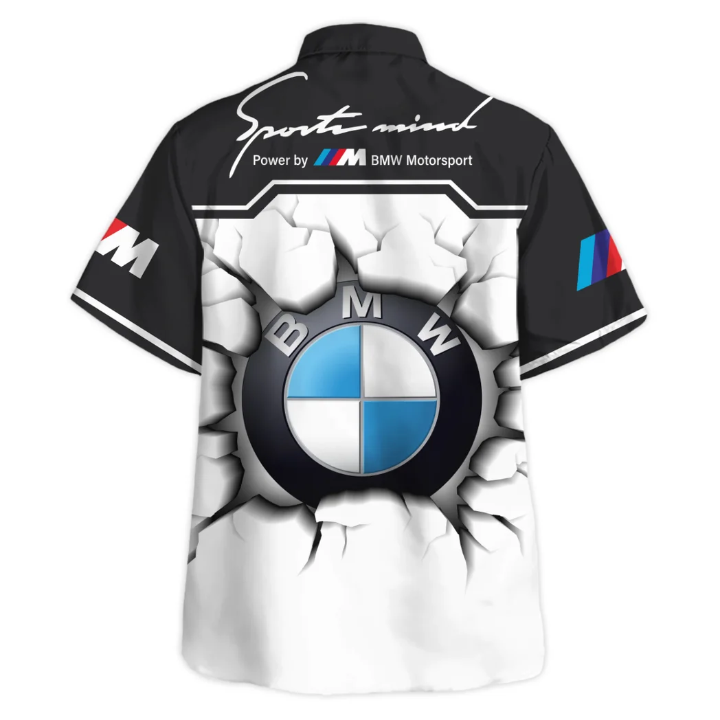 Bmw M Hawaiian Shirt, Auto Fan Button Shirt HVN1400BM