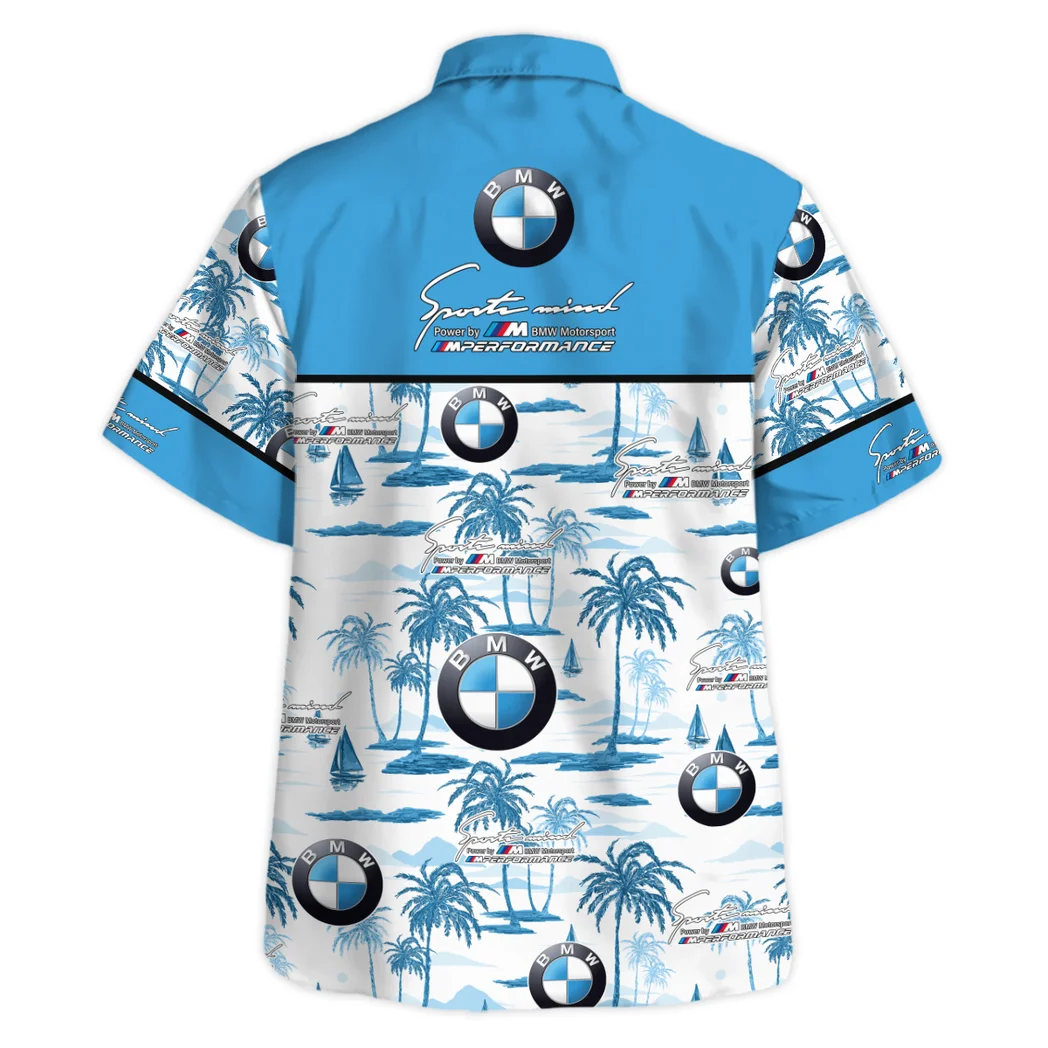 Bmw M Hawaiian Shirt Exclusive Logo, Street Racer Button Shirt HVN1534BM