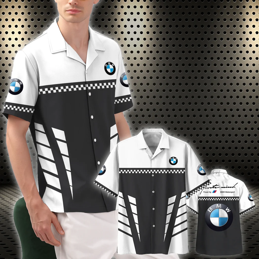 Bmw M Hawaiian Shirt, Gearhead Style Button Shirt HVN1385BM