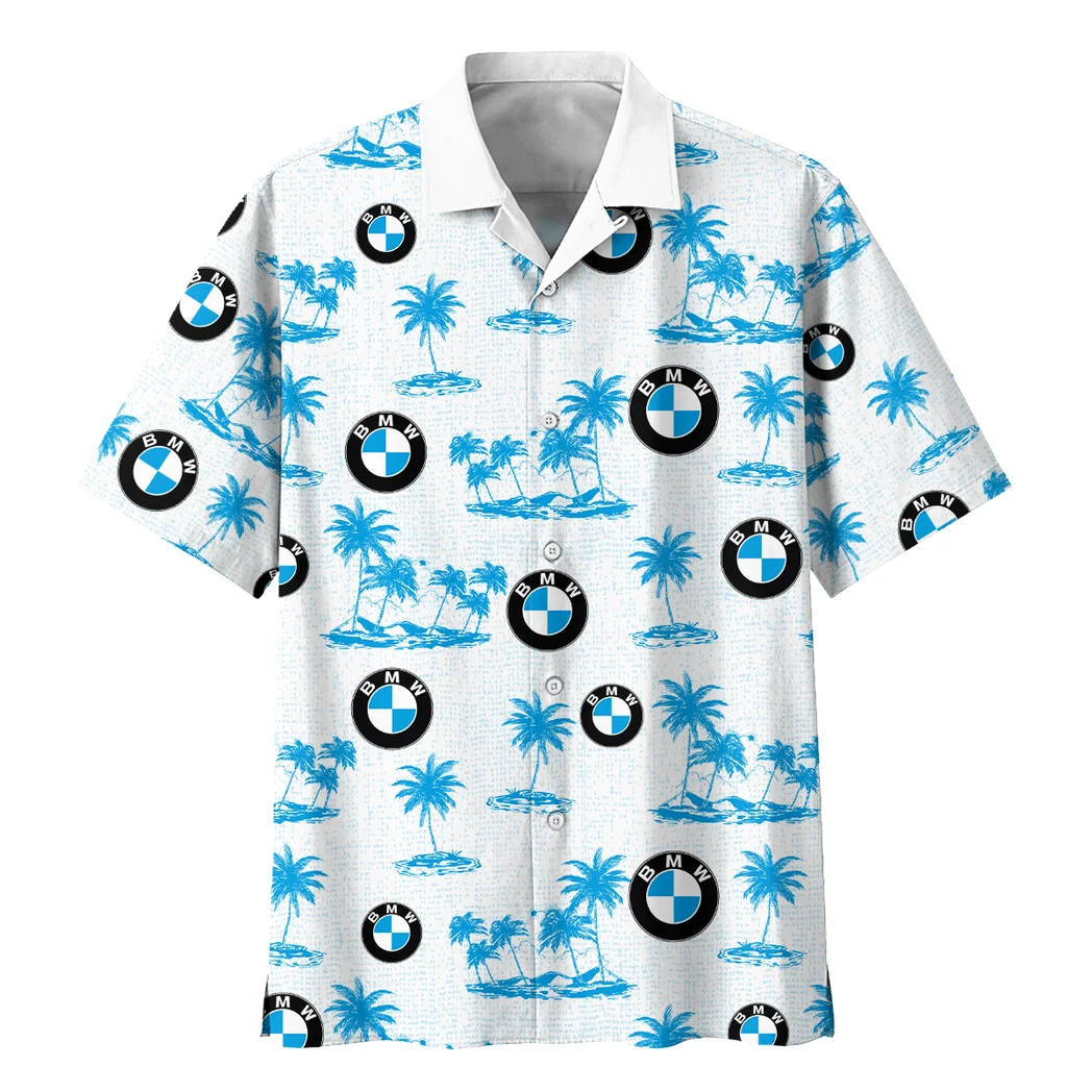 Bmw M Hawaiian Shirt Tropical Style, Road-Trip Ready Button Shirt HVN1536BM