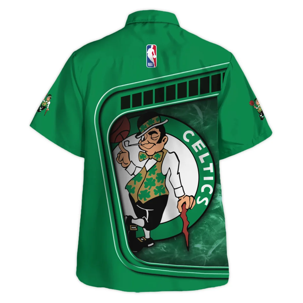 Boston Celtics Hawaiian Shirt Excluisve Logo, Sport Pride Button Shirt HVN1527BC
