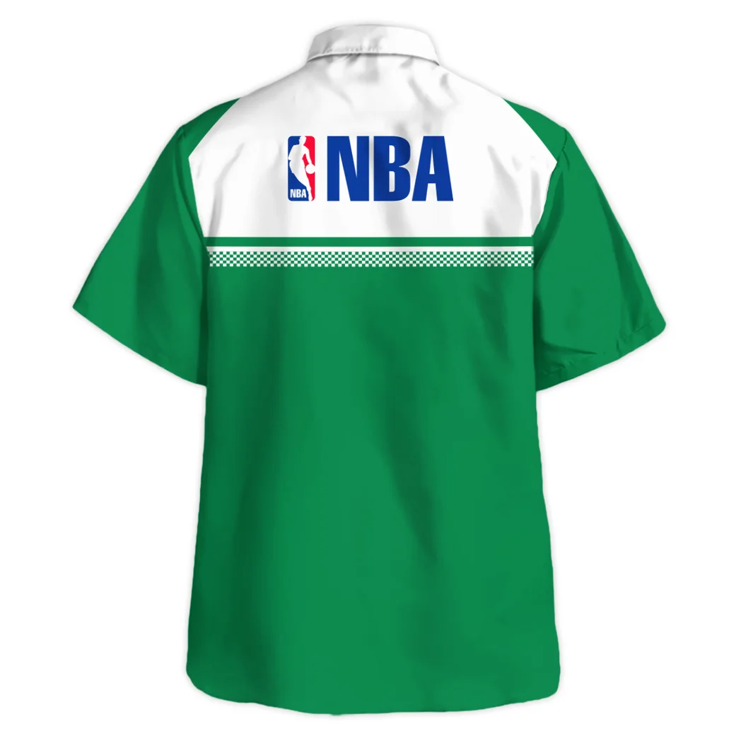 Boston Celtics Hawaiian Shirt Logo Print, Celebration Spirit Button Shirt HVN1528BC