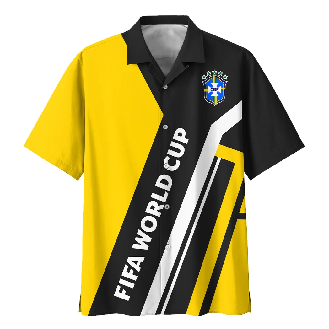 Brazil FIFA World Cup 2026 Hawaiian Shirt, Bold Spirit Button Shirt HVN1564BR