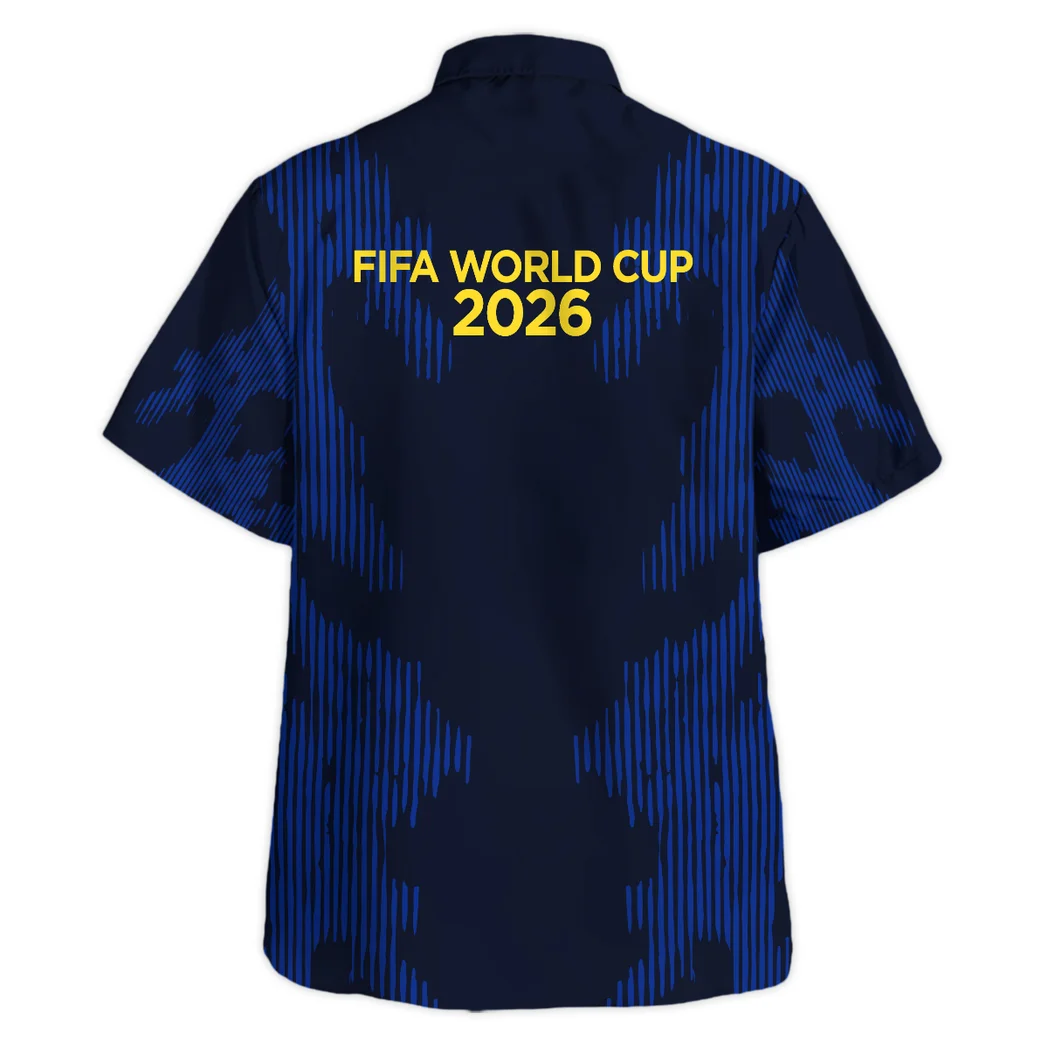 Brazil FIFA World Cup 2026 Hawaiian Shirt, Bold Supporter Button Shirt HVN1551BR