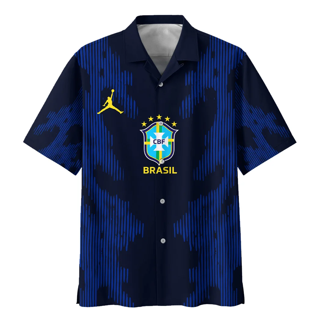 Brazil FIFA World Cup 2026 Hawaiian Shirt, Bold Supporter Button Shirt HVN1551BR