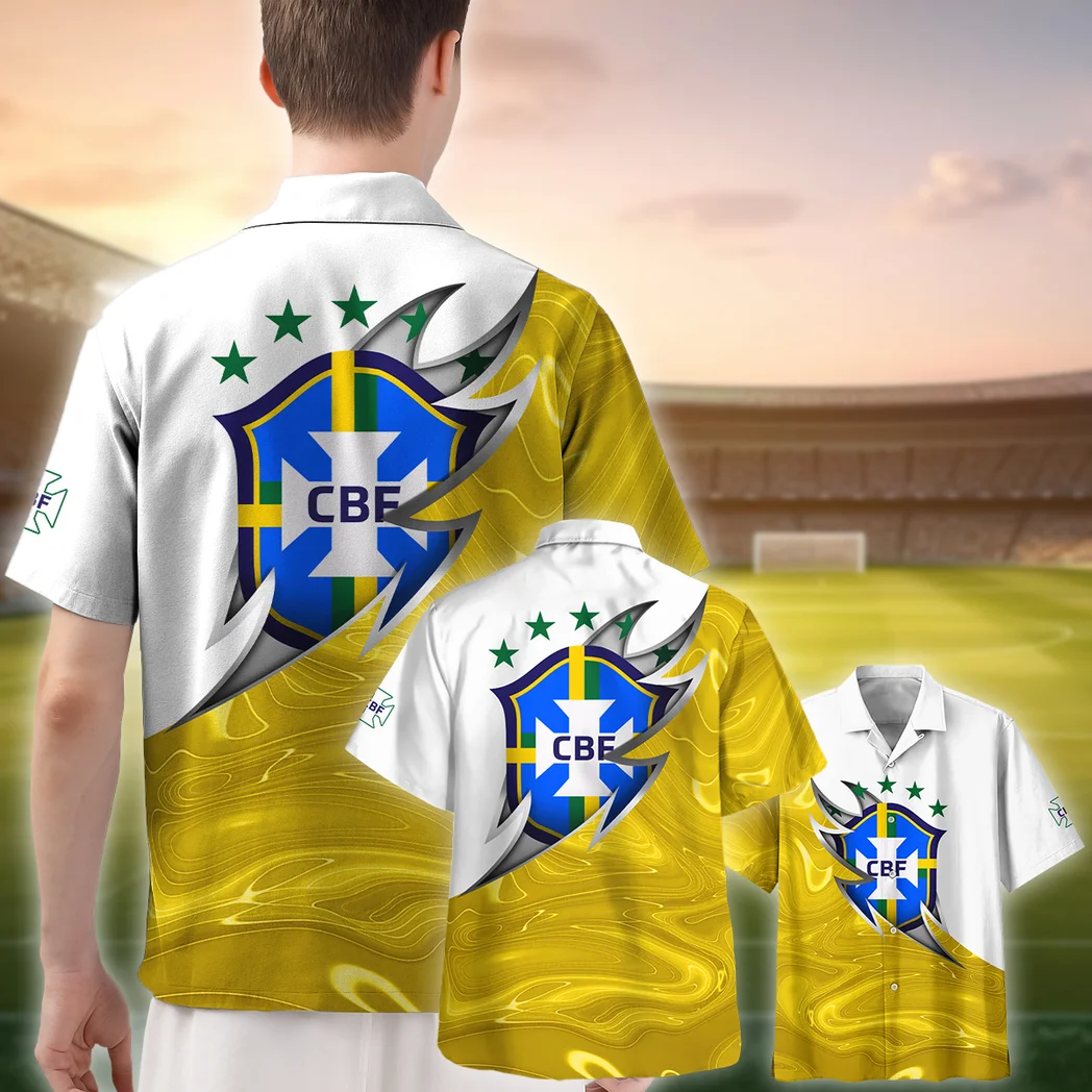 Brazil FIFA World Cup 2026 Hawaiian Shirt, Fan Vibe Button Shirt HVN1549BR