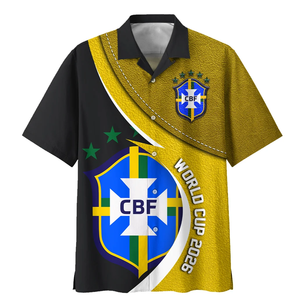 Brazil FIFA World Cup 2026 Hawaiian Shirt, Sport Passion Button Shirt HVN1566BR