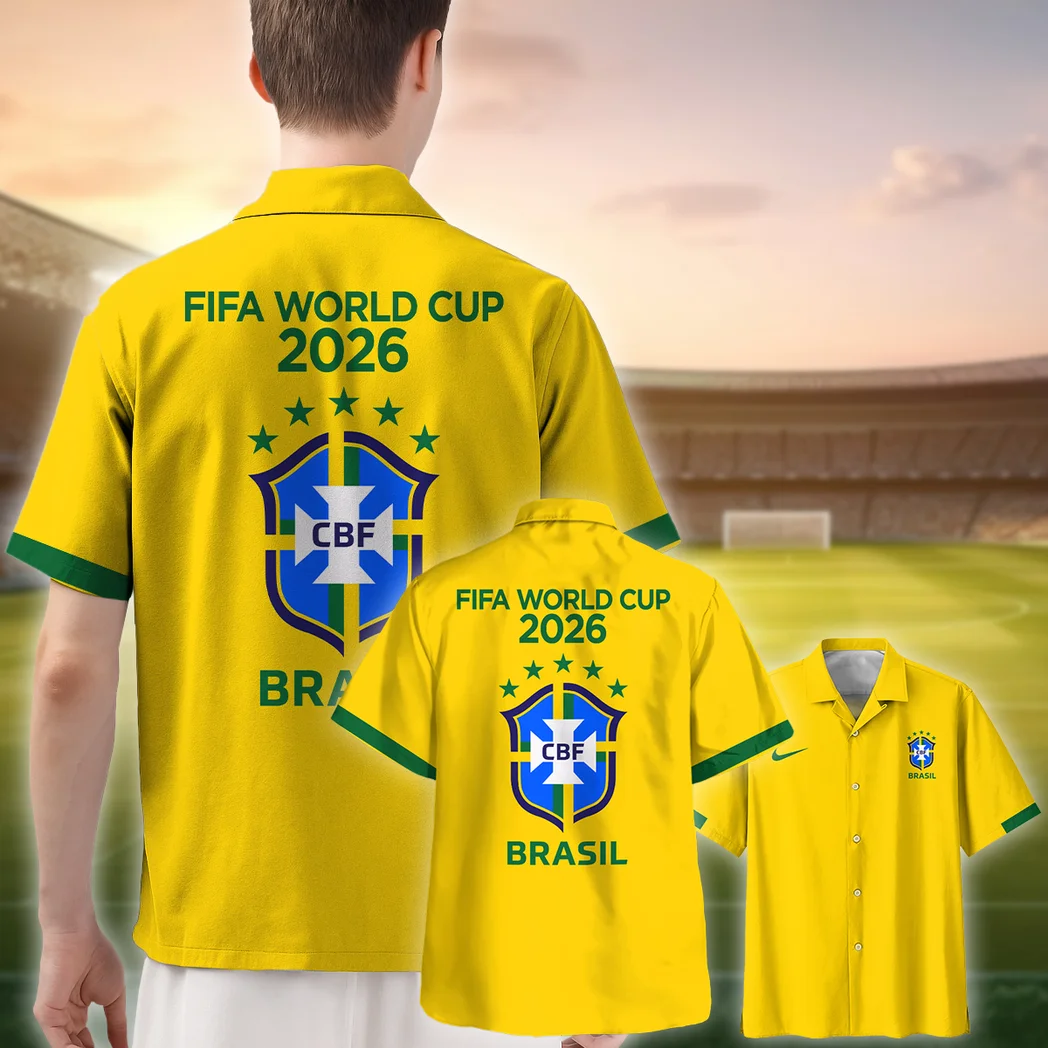 Brazil FIFA World Cup 2026 Hawaiian Shirt, Tailgate Vibe Button Shirt HVN1548BR