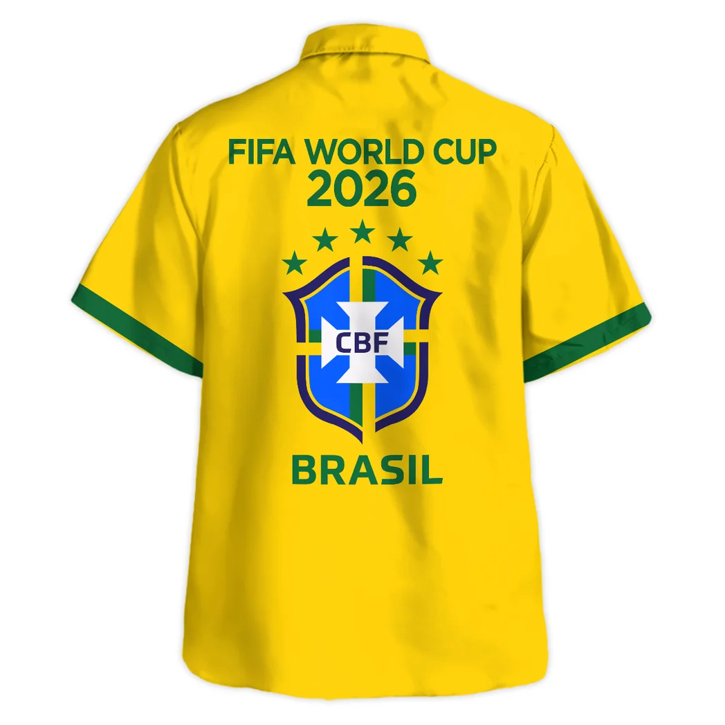 Brazil FIFA World Cup 2026 Hawaiian Shirt, Tailgate Vibe Button Shirt HVN1548BR