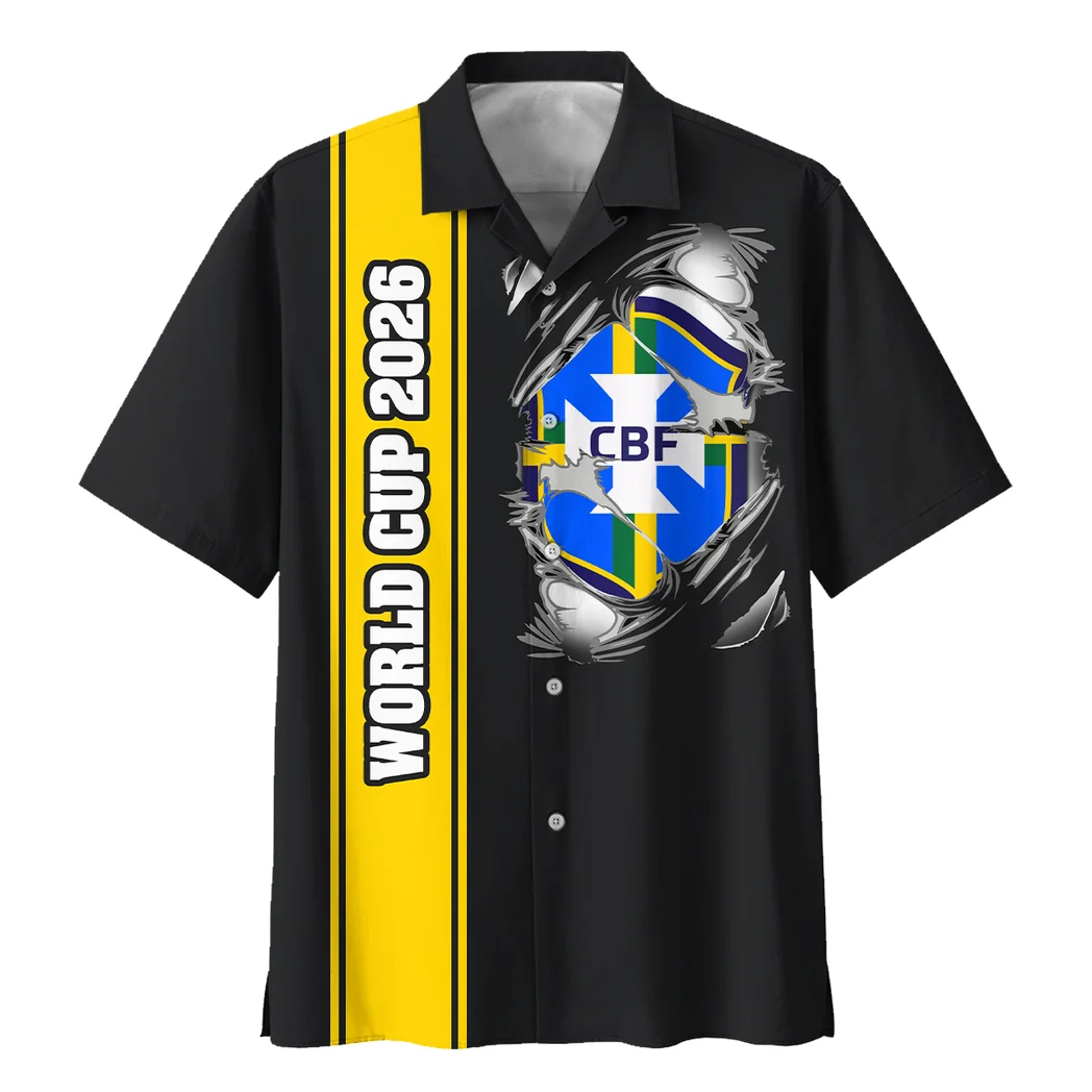 Brazil FIFA World Cup 2026 Hawaiian Shirt, Tailgate Vibe Button Shirt HVN1561BR
