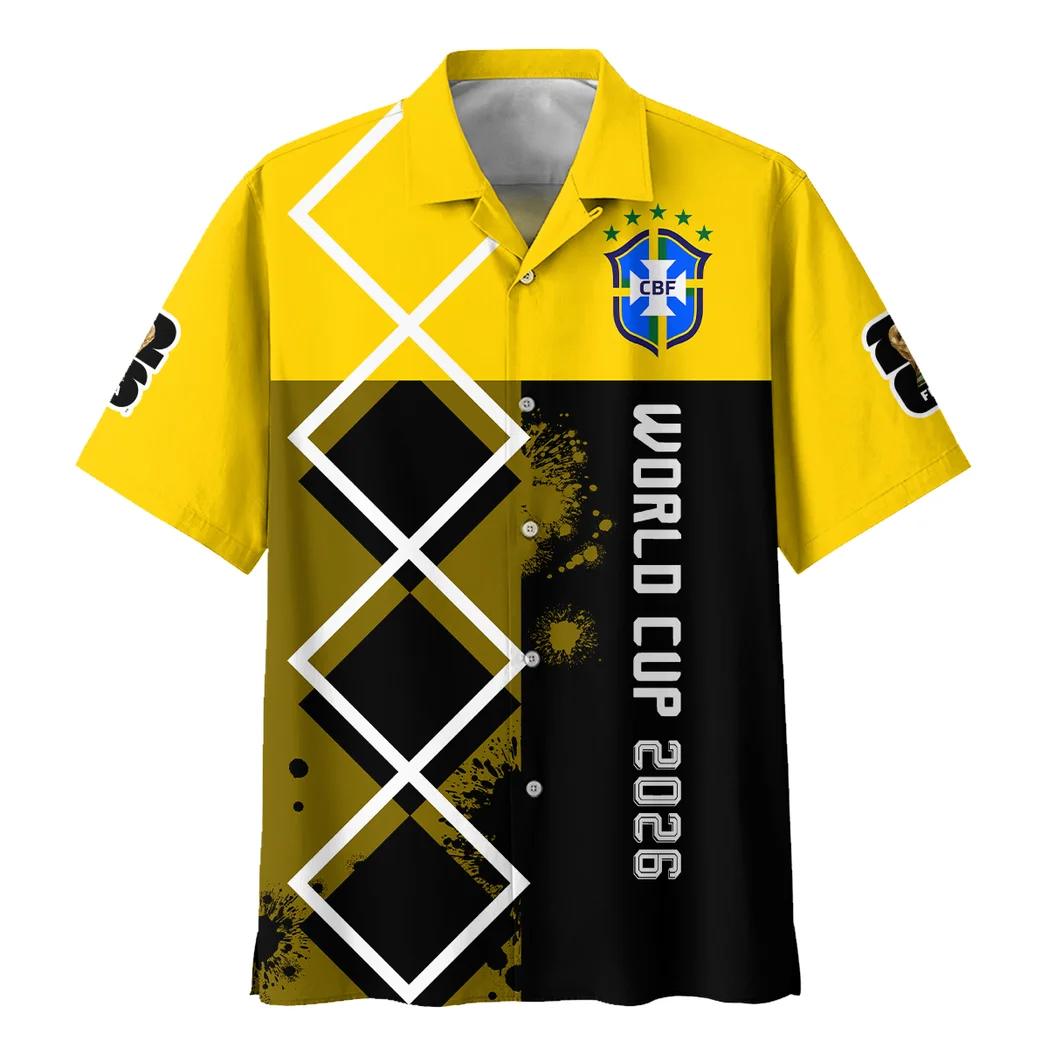 Brazil Hawaiian Shirt FIFA World Cup 26 Limited Edition, Everyday Fan Button Shirt HVN1589BR