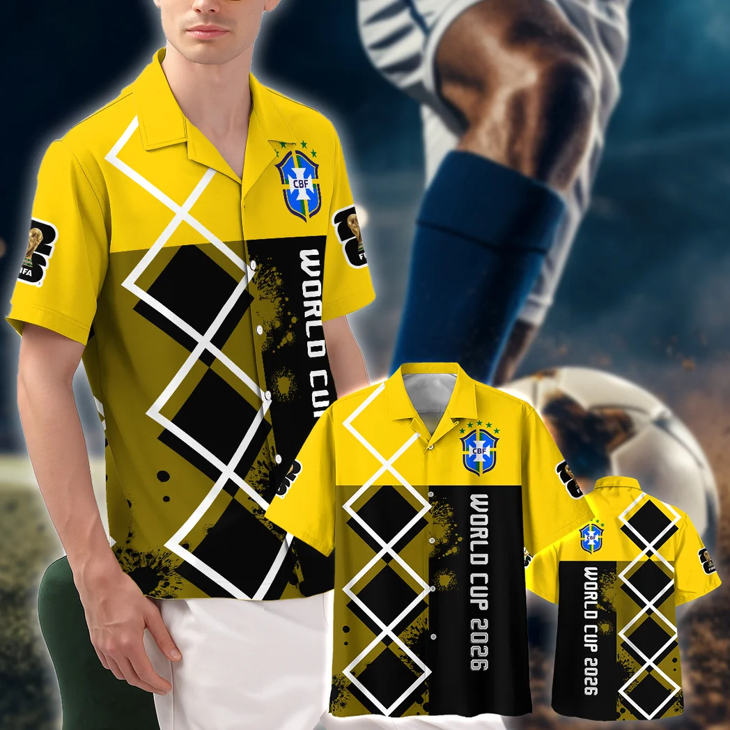 Brazil Hawaiian Shirt FIFA World Cup 26 Limited Edition, Everyday Fan Button Shirt HVN1589BR