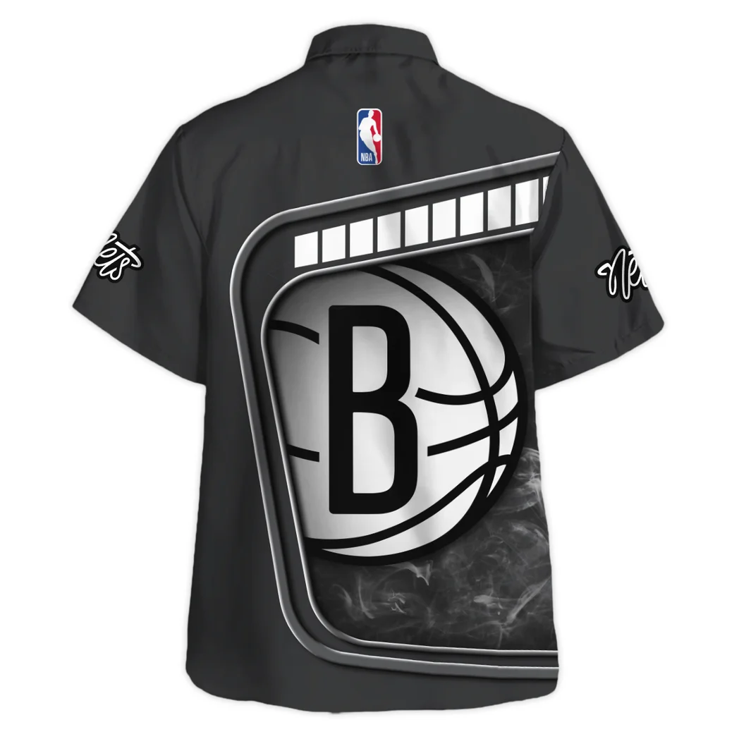 Brooklyn Nets Hawaiian Shirt Excluisve Logo, Bold Spirit Button Shirt HVN1527BN