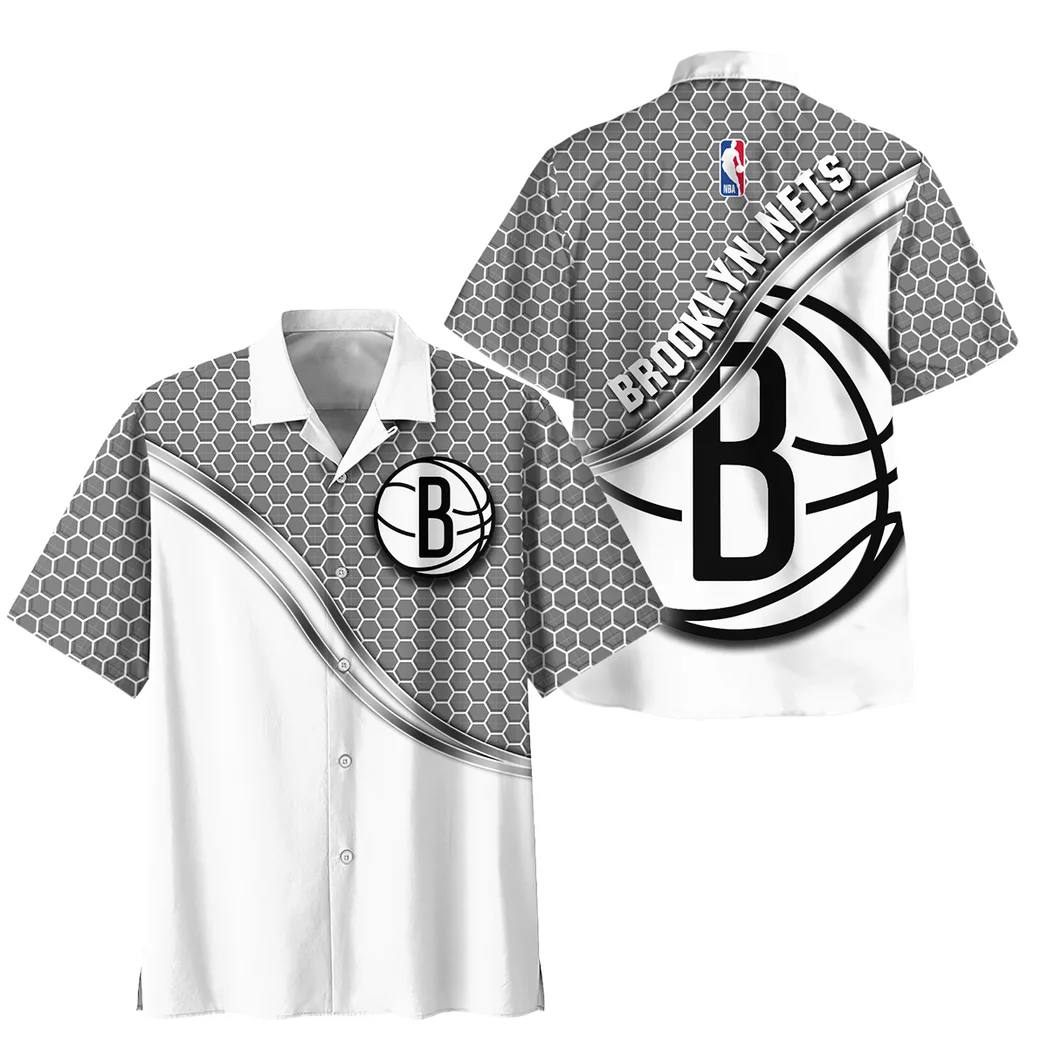 Brooklyn Nets Hawaiian Shirt Fan Edition Design, Tailgate Vibe Button Shirt HVN1577BN