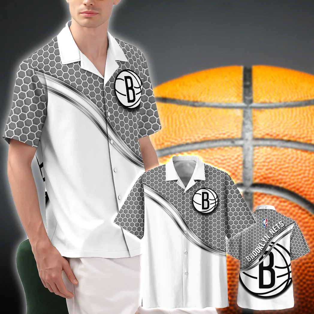 Brooklyn Nets Hawaiian Shirt Fan Edition Design, Tailgate Vibe Button Shirt HVN1577BN