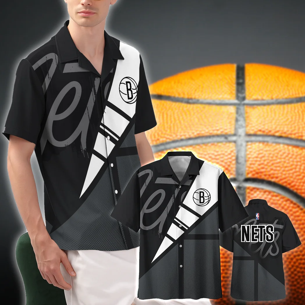 Brooklyn Nets Hawaiian Shirt Fan Edition Design, Tropical Supporter Button Shirt HVN1578BN