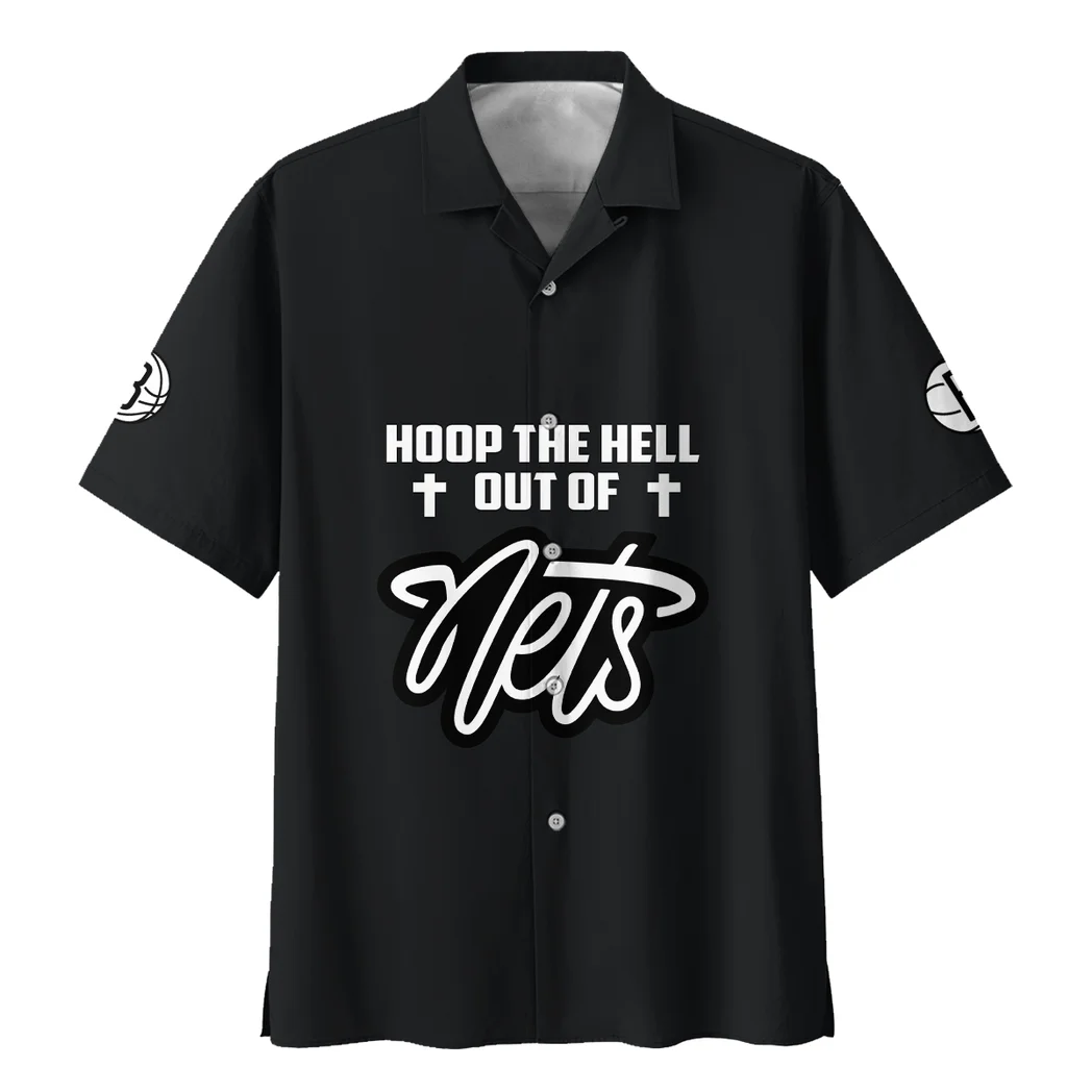Brooklyn Nets Hawaiian Shirt Logo Print, Everyday Spirit Button Shirt HVN1532BN