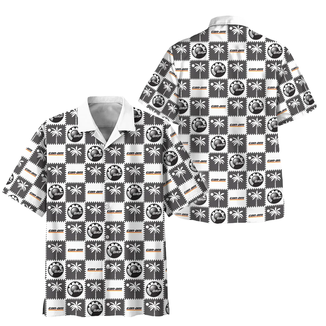 BRP Can am Hawaiian Shirt Logo Exclusive, Highway Cruise Button Shirt HVN1540BR