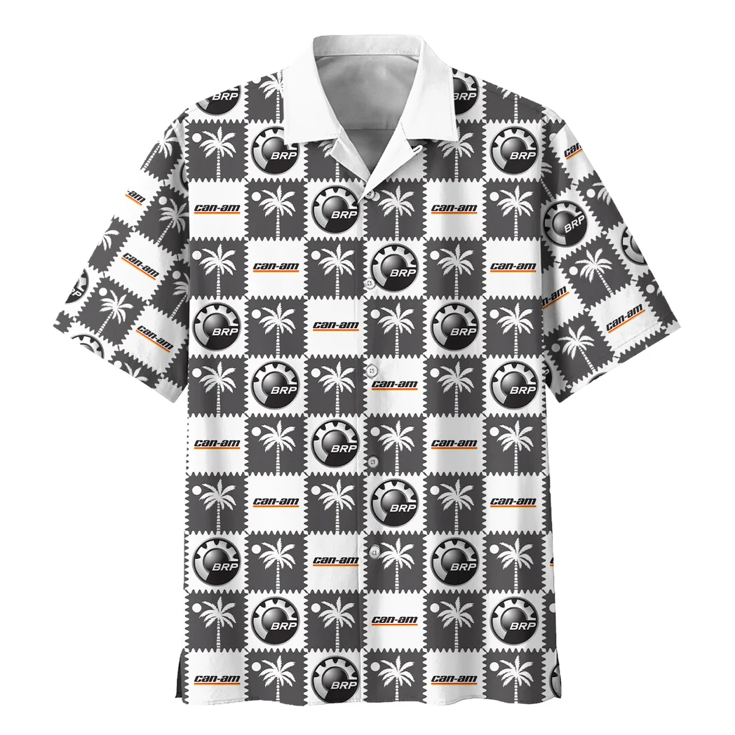 BRP Can am Hawaiian Shirt Logo Exclusive, Highway Cruise Button Shirt HVN1540BR