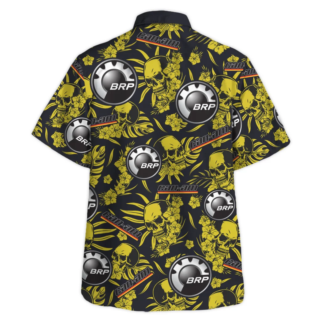 BRP Can am Hawaiian Shirt Skull Design, Drift-Ready Button Shirt HVN1535BR