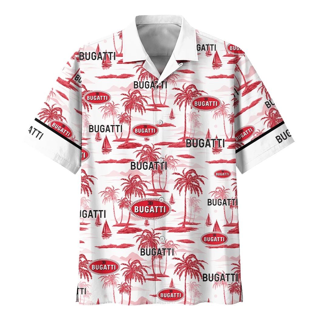 Bugatti Hawaiian Shirt Exclusive Logo, Garage Life Button Shirt HVN1534BU