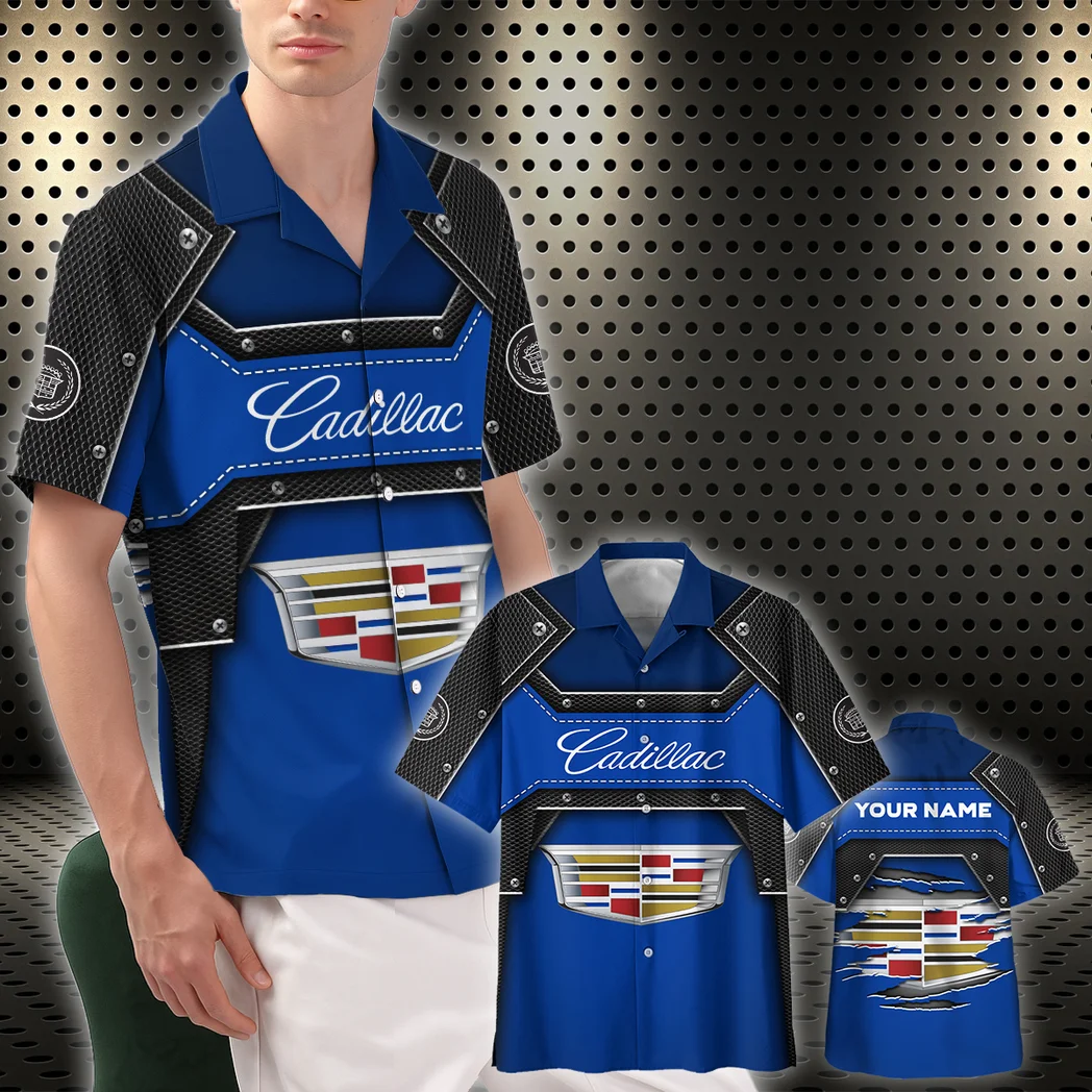 Cadillac Hawaiian Shirt, Engine Lover Button Shirt HVN1401CA