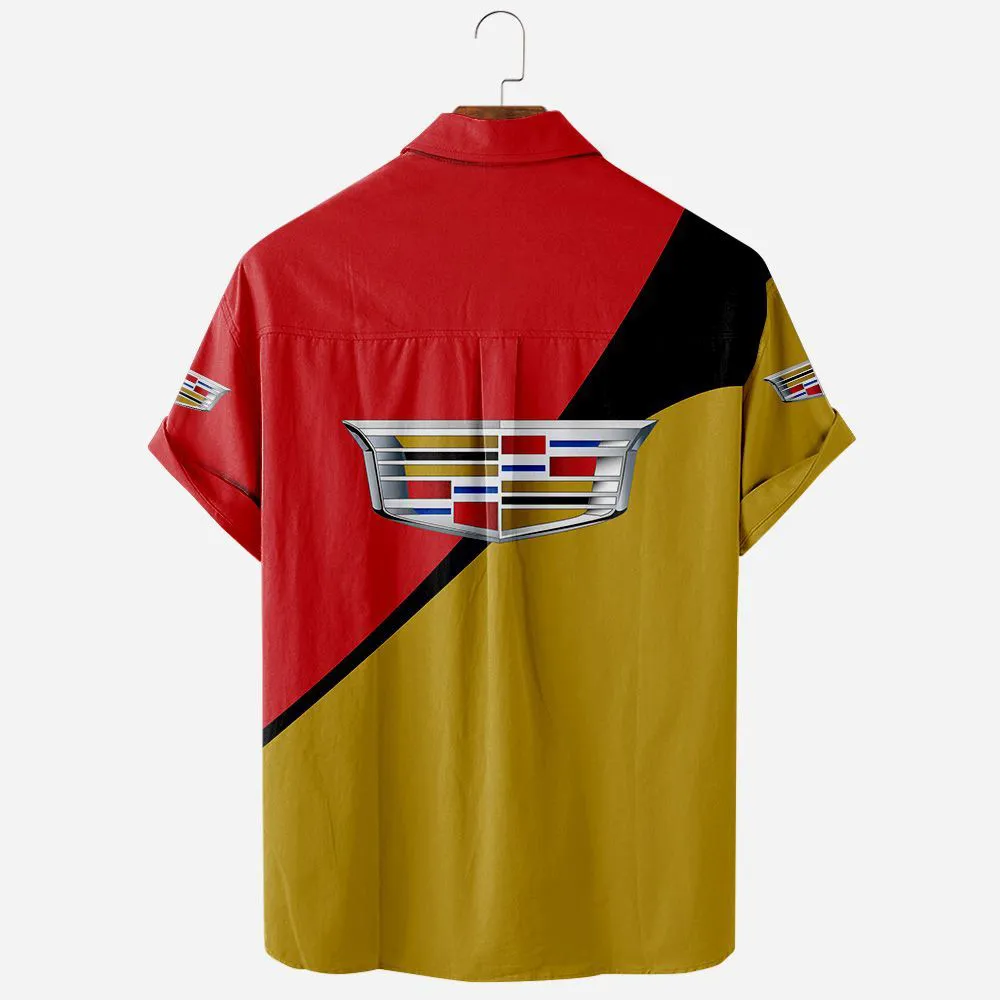 Cadillac Hawaiian Shirt Exclusive Logo, Car Meet Button Shirt CAR581022526313