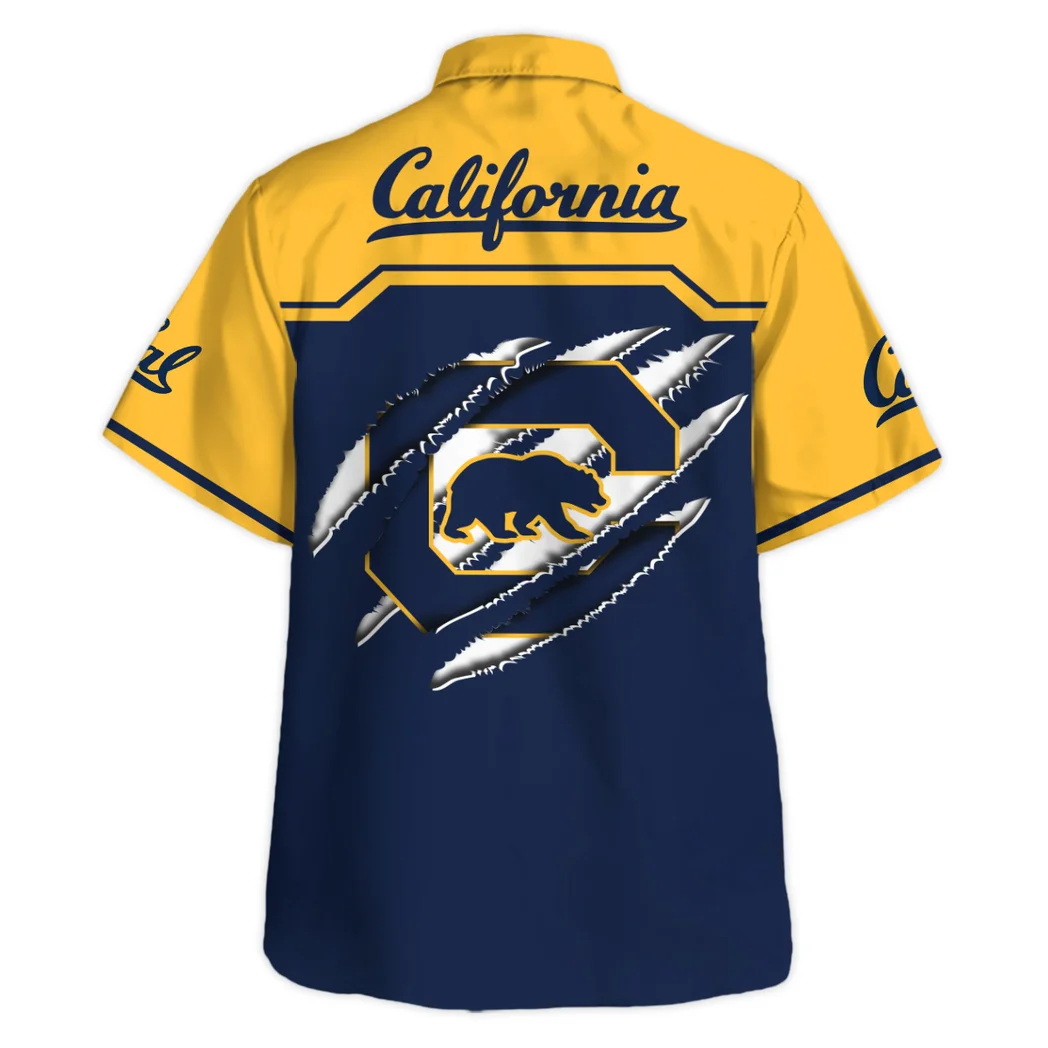 California Golden Bears Hawaiian Shirt Logo Print, Classic Fan Button Shirt HVN1469CG