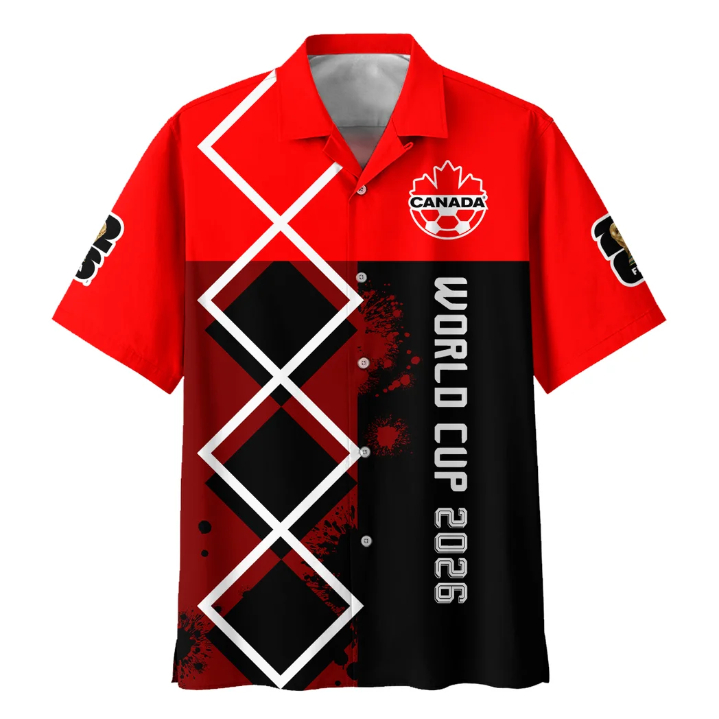 Canada Hawaiian Shirt FIFA World Cup 26 Limited Edition, Everyday Fan Button Shirt HVN1589CD