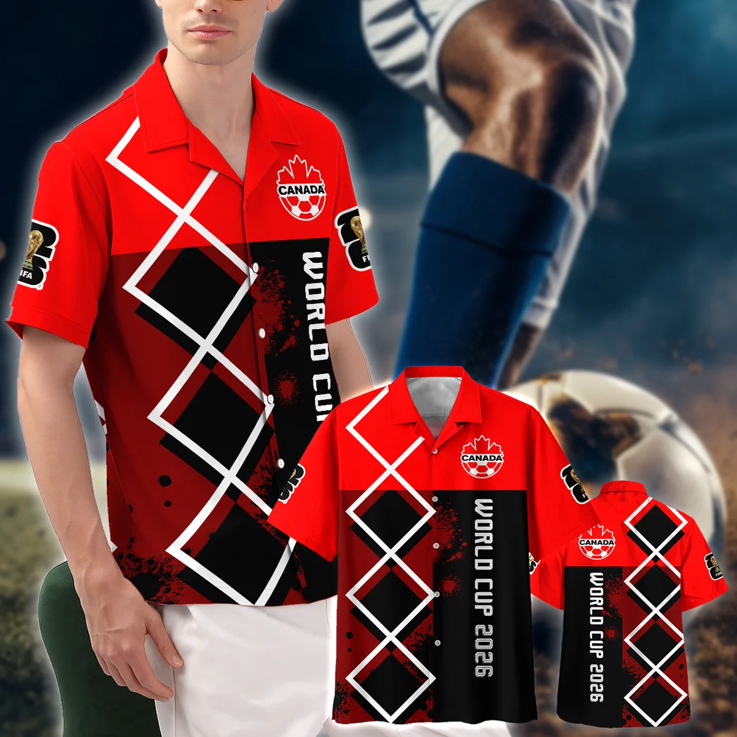 Canada Hawaiian Shirt FIFA World Cup 26 Limited Edition, Everyday Fan Button Shirt HVN1589CD