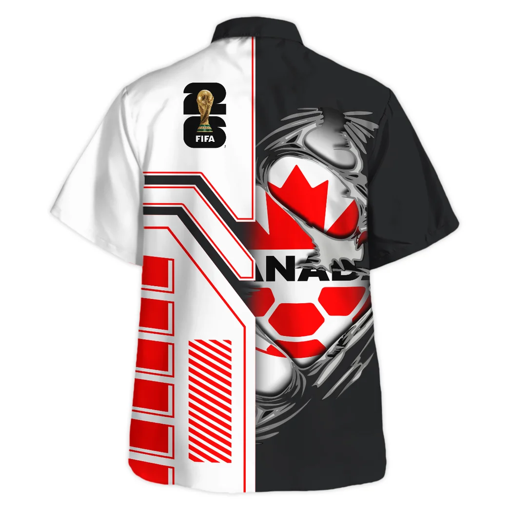 Canada Hawaiian Shirt FIFA World Cup 26 Limited Edition, Sport Pride Button Shirt HVN1590CD