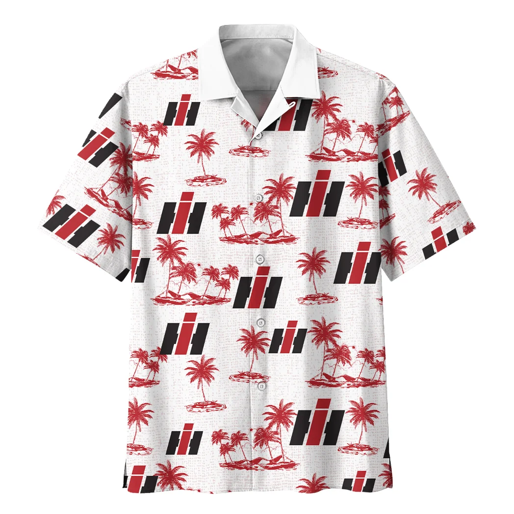 Case Ih Hawaiian Shirt Tropical Style, Street Racer Button Shirt HVN1536CS