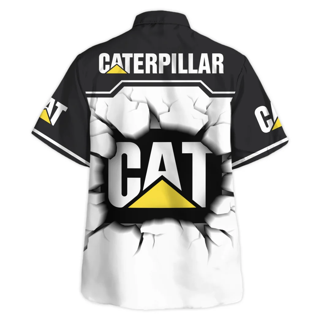 Caterpillar Inc Hawaiian Shirt, Retro Driver Button Shirt HVN1400CI