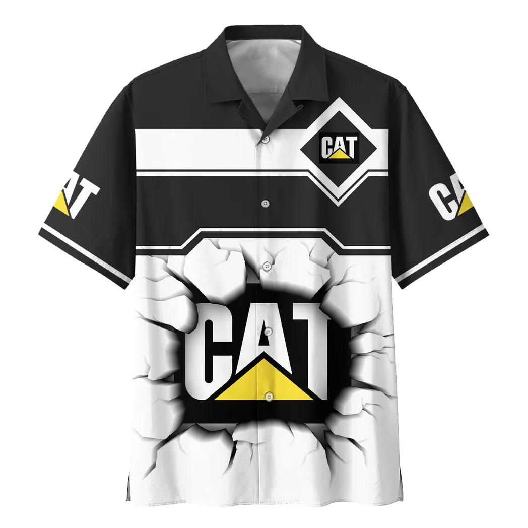 Caterpillar Inc Hawaiian Shirt, Retro Driver Button Shirt HVN1400CI