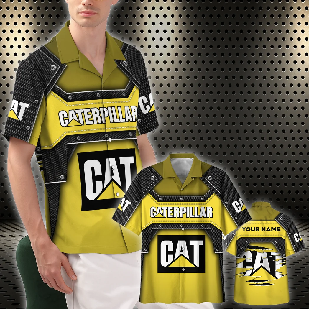 Caterpillar Inc Hawaiian Shirt, Road Life Button Shirt HVN1401CI