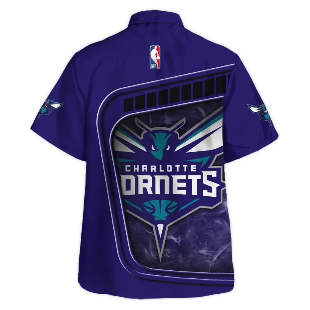 Charlotte Hornets Hawaiian Shirt Excluisve Logo, Loyal Fan Button Shirt HVN1527CH