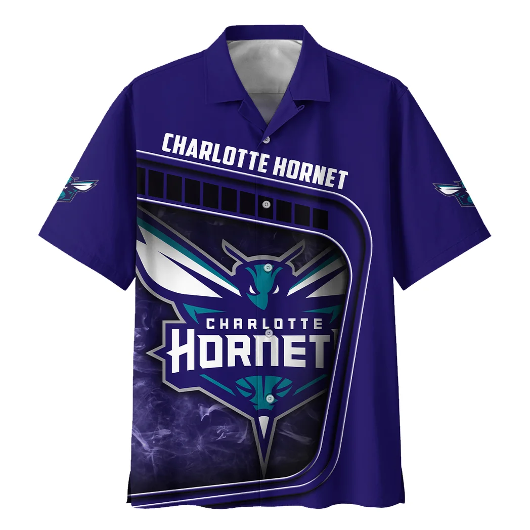 Charlotte Hornets Hawaiian Shirt Excluisve Logo, Loyal Fan Button Shirt HVN1527CH