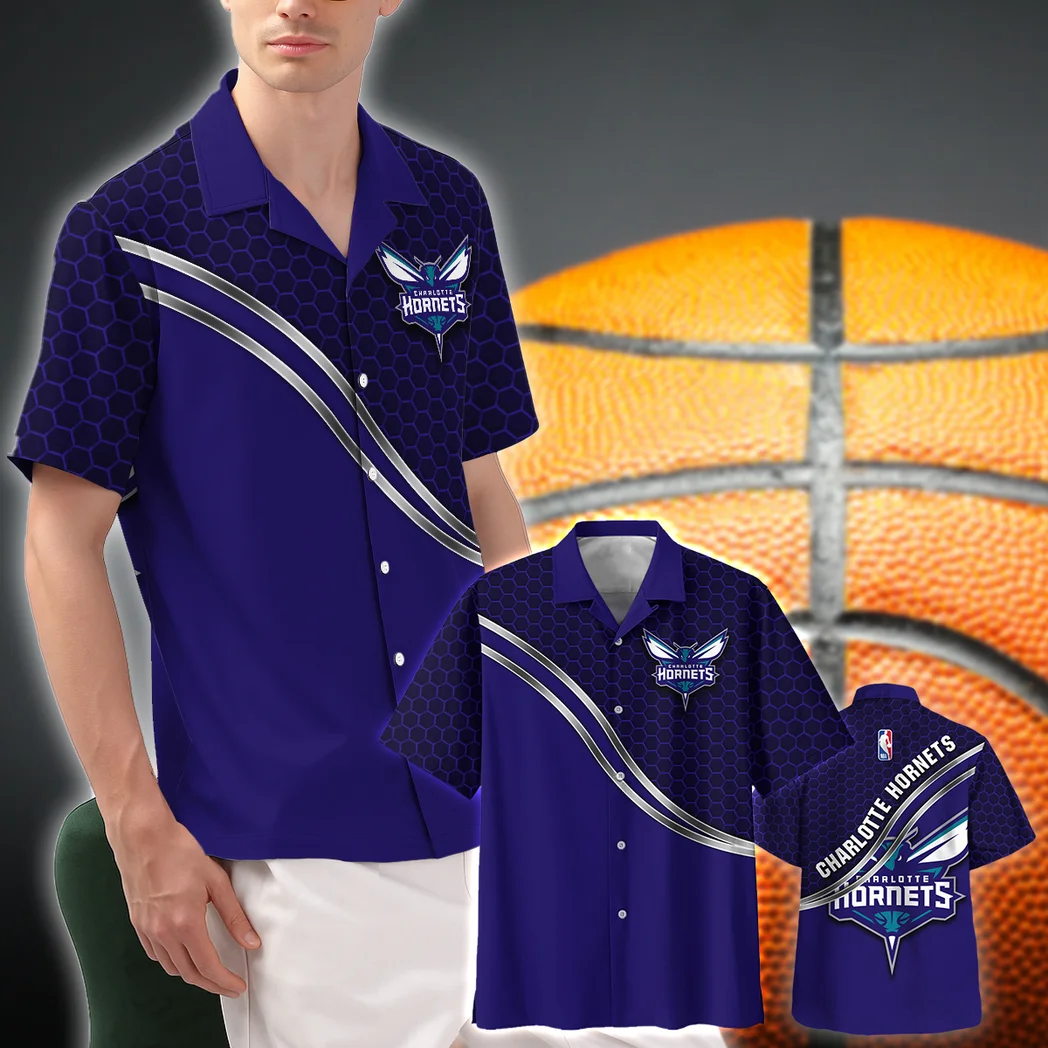 Charlotte Hornets Hawaiian Shirt Fan Edition Design, Fan Lifestyle Button Shirt HVN1577CH