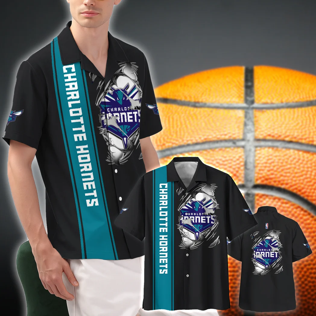 Charlotte Hornets Hawaiian Shirt Fan Edition Design, Match Day Button Shirt HVN1579CH