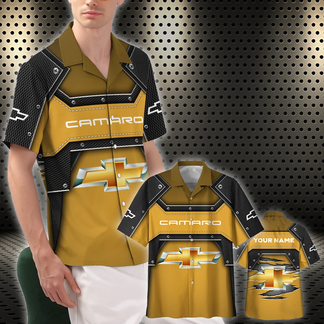 Chevrolet Camaro Hawaiian Shirt, Street Racer Button Shirt HVN1401CH