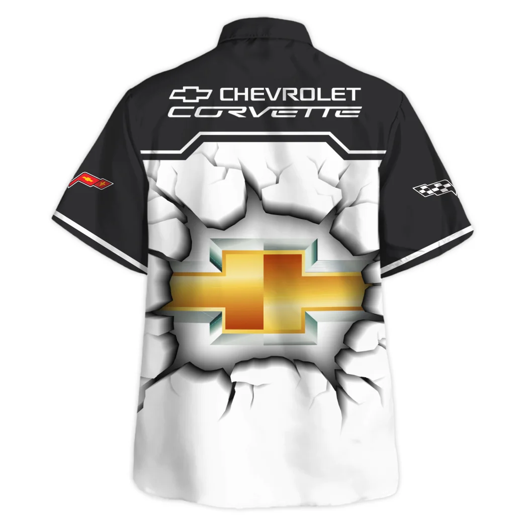 Chevrolet Corvette Hawaiian Shirt, Street Racer Button Shirt HVN1400CC