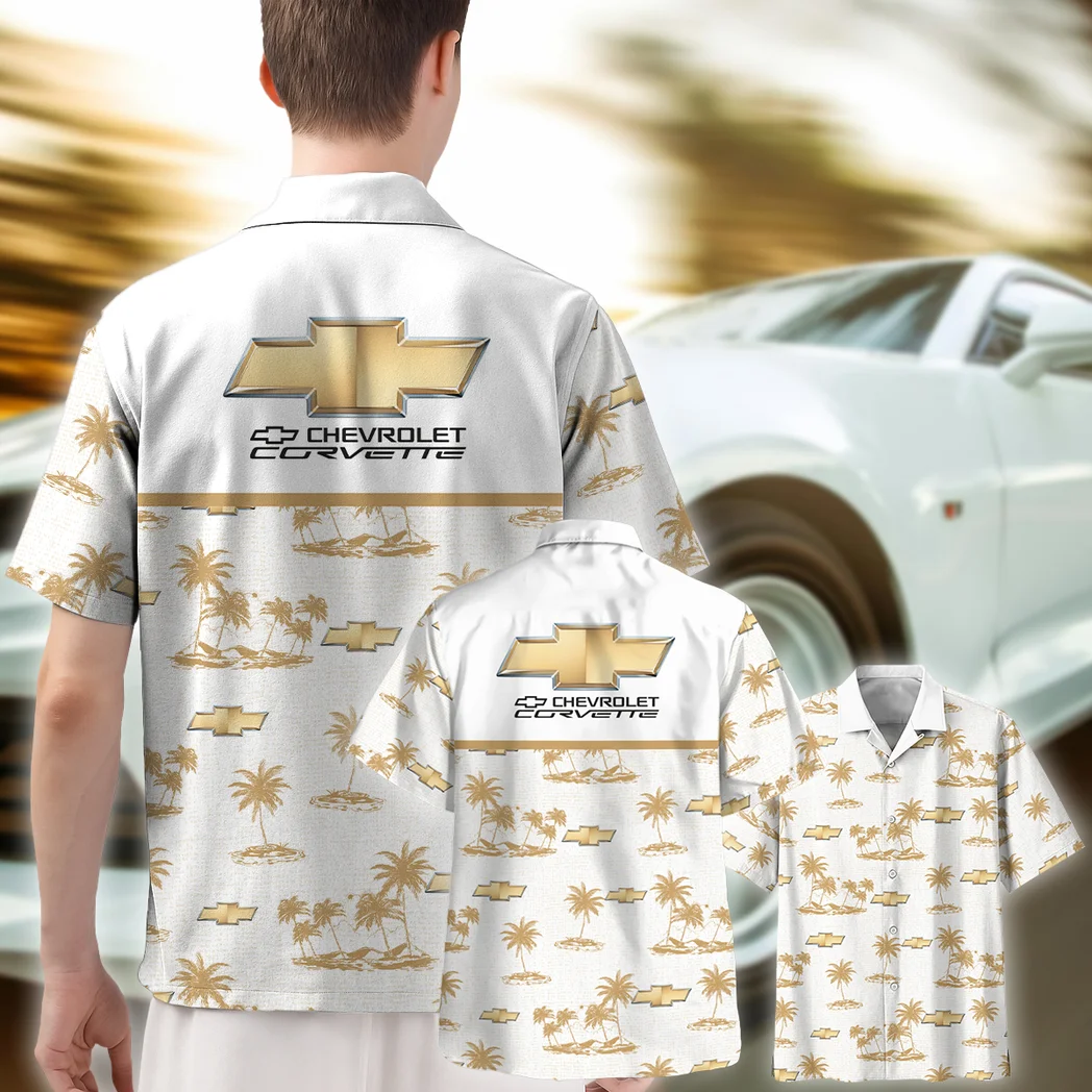 Chevrolet Corvette Hawaiian Shirt Tropical Style, Urban Driver Button Shirt HVN1536CC