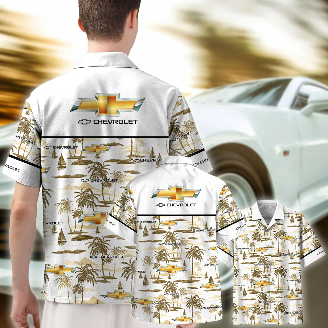 Chevrolet Hawaiian Shirt Exclusive Logo, Retro Driver Button Shirt HVN1534CE