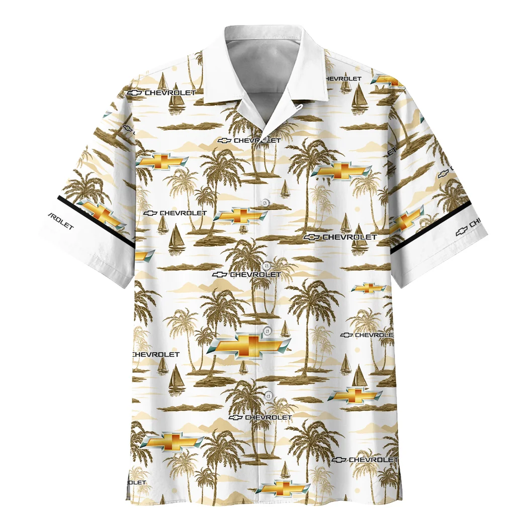Chevrolet Hawaiian Shirt Exclusive Logo, Retro Driver Button Shirt HVN1534CE