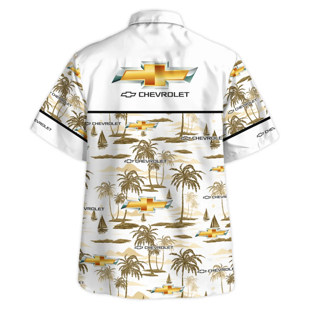 Chevrolet Hawaiian Shirt Exclusive Logo, Retro Driver Button Shirt HVN1534CE