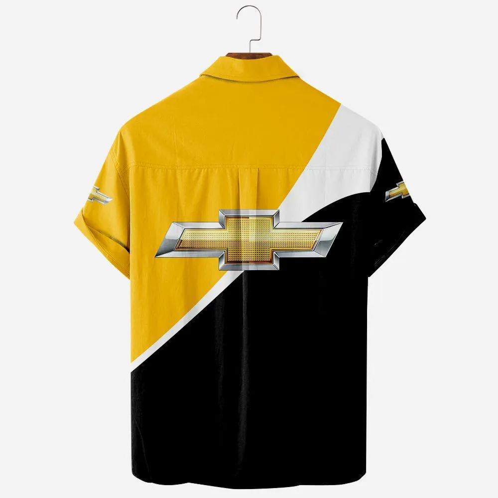 Chevrolet Hawaiian Shirt Exclusive Logo, Summer Garage Button Shirt CAR581022526317